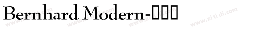 Bernhard Modern字体转换